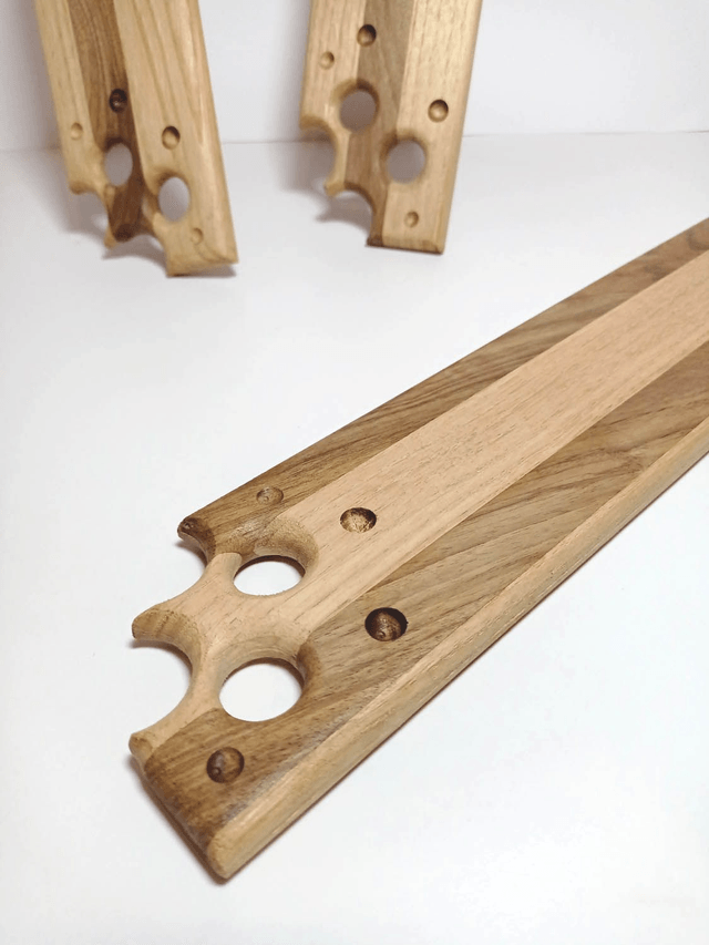 Planche apéro individuelle en Noyer et Châtaignier - Fabrication Française par l'ARTelier de Julien