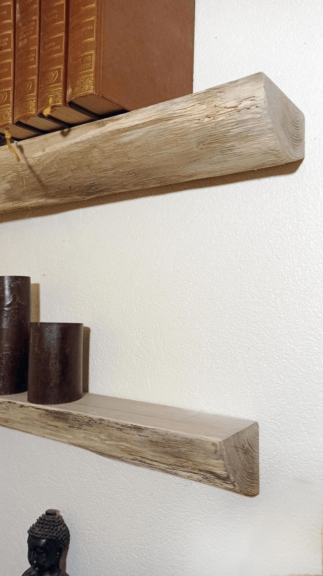 Etagère Murale " demi - rondin "