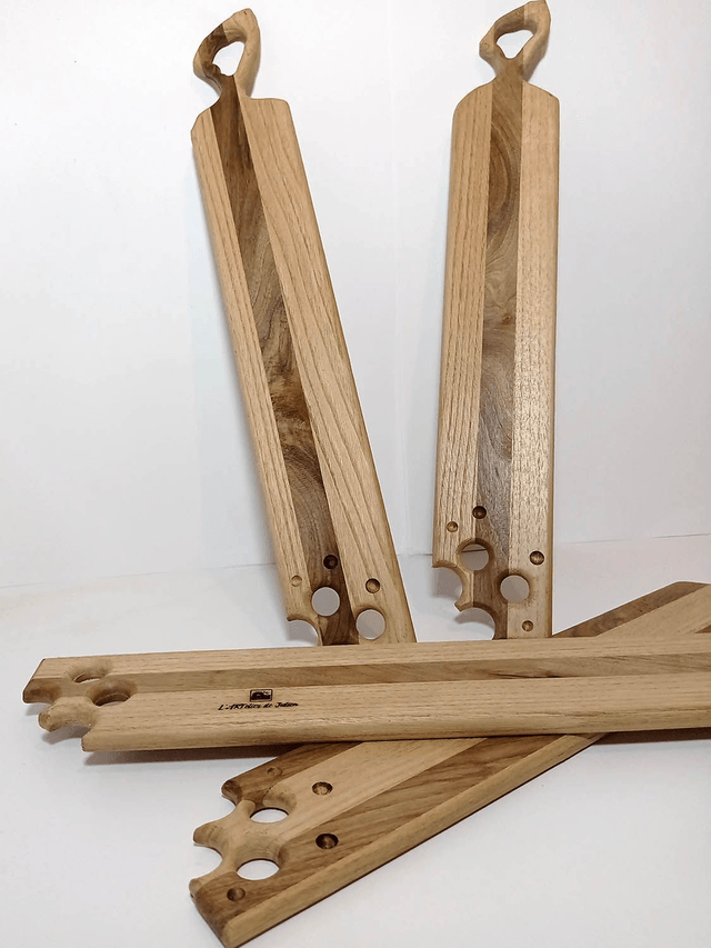 Planche apéro individuelle en Noyer et Châtaignier - Fabrication Française par l'ARTelier de Julien