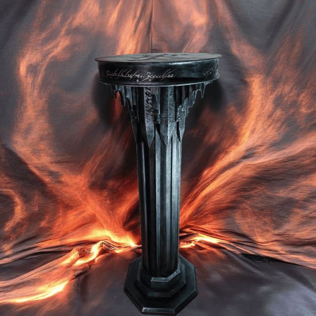 Socle colonne du Mordor pour figurines et statues - une création l'artelier de julien