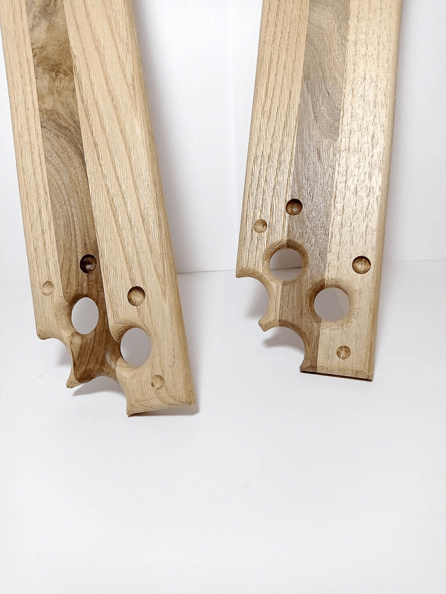 Planche apéro individuelle en Noyer et Châtaignier - Fabrication Française par l'ARTelier de Julien